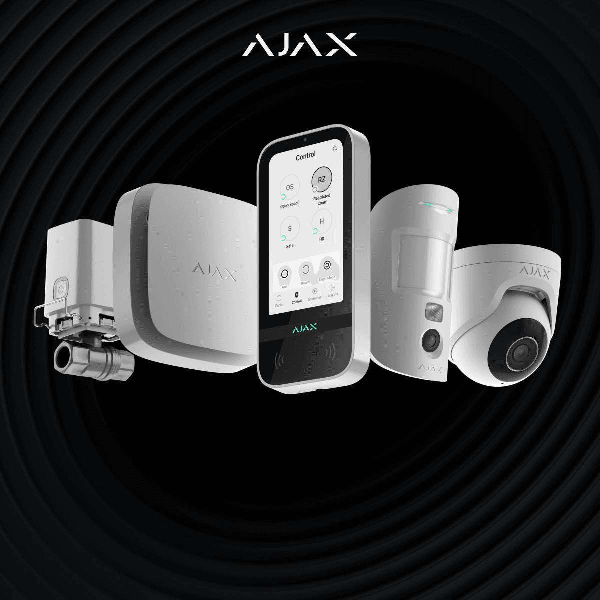 Smart Home security system controlled from a phone